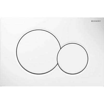 Geberit Sigma-01 Witte Drukplaat - Stijlvolle en Duurzame Badkameroplossing