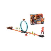 Johntoy Lanceer auto op dino race baan - thumbnail
