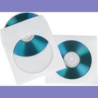 Hama cd sleeves papier wit 25 stuks - thumbnail