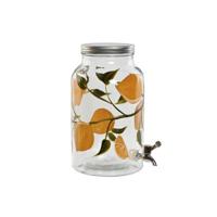 Water automaat Home ESPRIT Geel Metaal Siliconen Kristal ABS 18 x 24 x 30,5 cm - thumbnail