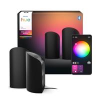 Philips Hue Tafellamp 8720169385993 Philips Hue Play Wallwasher, Doppelpack, schwarz LED 20 W - thumbnail