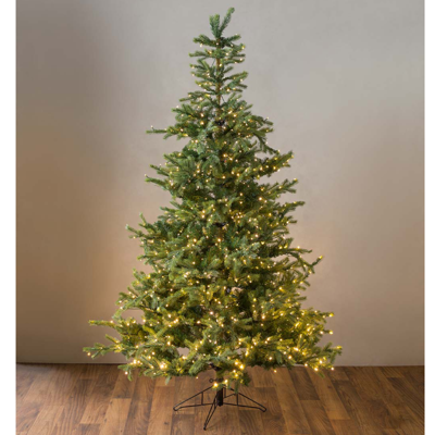 Grandis fir kunstkerstboom prelit verlicht H150 D111 cm groen/warm wit Everlands - Everlands