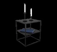 Mirrors and more Bijzettafel Chloe H 51 cm B 40 cm zwart - thumbnail