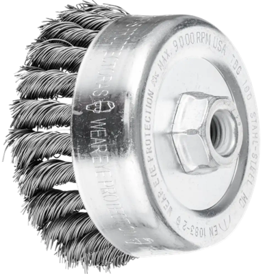 Pferd komborstel staal 100mm m14 0.5 pos