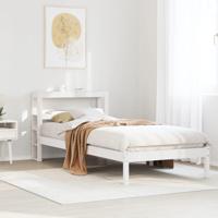 Bedframe zonder matras massief grenenhout wit 90x190 cm - thumbnail