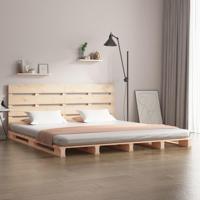 Bedframe zonder matras massief grenenhout 135x190 cm - thumbnail
