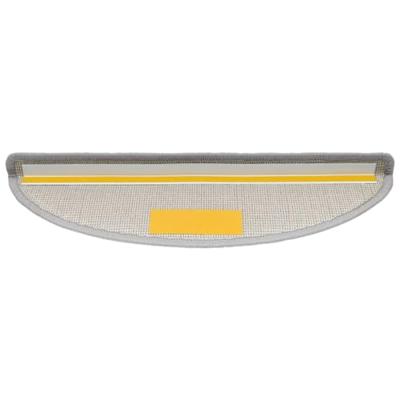 Trapmatten 10 st 56x17x3 cm Lichtgrijs Halfrond