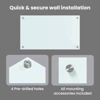 VidaXL Keuken achterwand wit 70 x 40 cm gehard glas - thumbnail