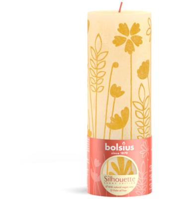 Bolsius Rustieke Stompkaars 19x6,8 cm Butter Yellow