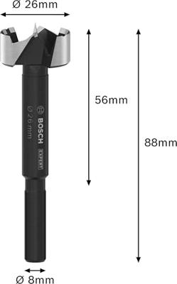Bosch Accessories 2608901831 Forstnerboor 26 mm Gezamenlijke lengte 88 mm 1 stuk(s) - thumbnail