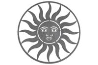 Decostar Countryfield Wandversiering ro Daja L grijs - thumbnail