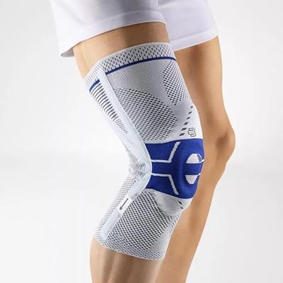 Bauerfeind Genutrain P3 met Siliconenboord Kniebrace - 3 - Links - Grijs