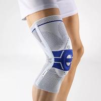 Bauerfeind Genutrain P3 met Siliconenboord Kniebrace - 3 - Links - Grijs - thumbnail