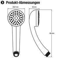 Cornat Handdouche Amarela 1S Ch - TECB3472 - thumbnail