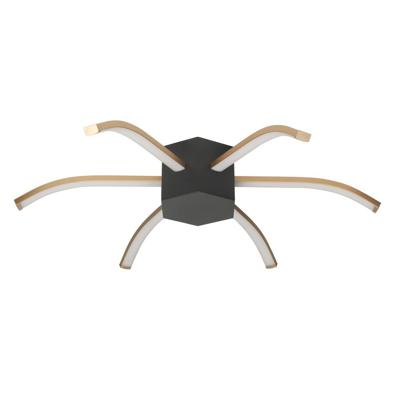Highlight Design plafondlampSpider zwart met goud Ø 60cm - P6422.01