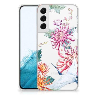 Samsung Galaxy S22 Plus | TPU Hoesje | Bird Flowers