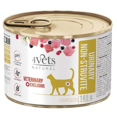 4VETS Natural Urinary No Struvit Cat - nat kattenvoer - 185 g