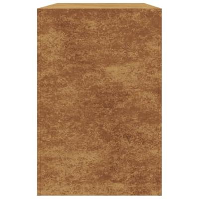 VidaXL Brandhoutrek 100x40x60 cm weervast staal