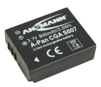 Ansmann A-Pan CGA S007 Camera-accu Vervangt originele accu CGA-S007E, CGA-S007 3.7 V 800 mAh - thumbnail