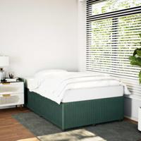 Bedframe zonder matras 120x200 cm fluweel donkergroen - thumbnail