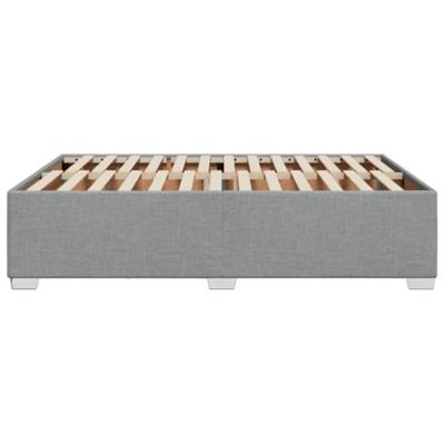 Bedframe zonder matras stof lichtgrijs 160x200 cm Bedframe zonder matras stof lichtgrijs 160x200 cm