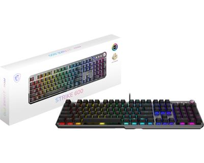 MSI Strike 600 toetsenbord Zwart