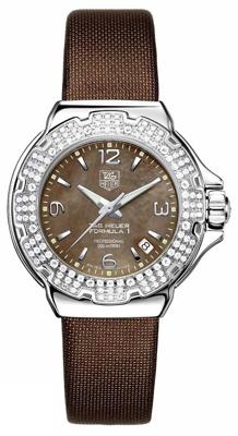 Horlogeband Tag Heuer FC6221 Leder Bruin 17mm