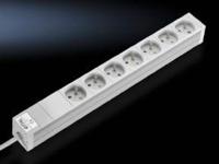 Rittal DK 7240.510 Stekkerdoos Zevenvoudig Aluminium Grijs 1 stuk(s) - thumbnail