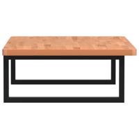 Badkamer wandschap staal en massief beukenhout - thumbnail