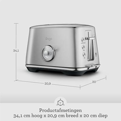 Sage The Toast Select Luxe Stainless Steel Broodrooster Grijs - thumbnail
