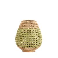 Light & Living Rotan tafellampKalipa Ø 32cm - groen rotan - 1891776 - thumbnail