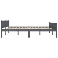 Bedframe massief grenenhout grijs 180x200 cm - thumbnail
