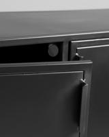 Kave Home Dressoir 'Shantay' Zwart metaal, 160cm - thumbnail