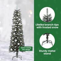 VidaXL Kunstkerstboom met 150 led groen 150 cm pvc en plastic en staal - thumbnail