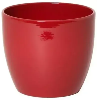 Floran bloempot boule 8,5x6,5 cm wijnrood Floran bloempot boule 8,5x6,5 cm wijnrood