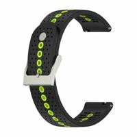 Garmin Vivoactive 4 / 4L - Dot Pattern bandje - Zwart met geel - thumbnail