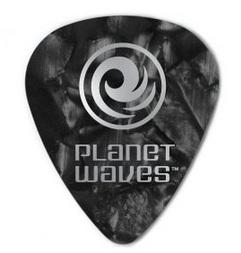 D'Addario 1CBKP6-10 zwarte pearl celluloid plectra 10 pack heavy