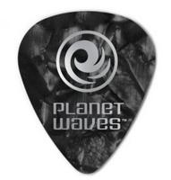 D'Addario 1CBKP6-10 zwarte pearl celluloid plectra 10 pack heavy - thumbnail