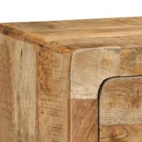 Tv-wandmeubel 100x32x25 cm massief hout ruw mangohout - thumbnail