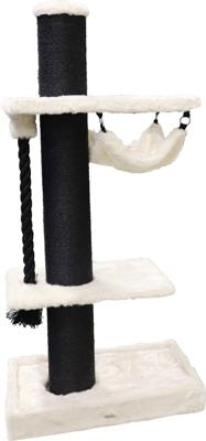 Krabpaal Lorenzo 'XXL' wit/zwart 163 cm Klimmeubels Gebr. de Boon - Gebr de boon