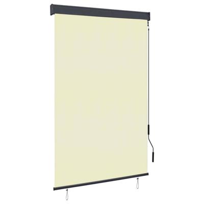 VidaXL Rolgordijn voor buiten 120x250 cm crème VidaXL Rolgordijn voor buiten 120x250 cm crème