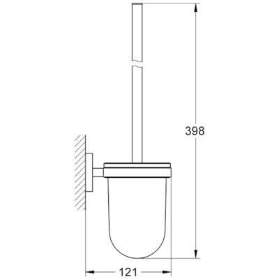 Closetborstelset Grohe Essentials New Warm Sunset Geborsteld