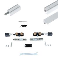 Xperta set 6m rail - Wit - wand z. vloerpl. - Enkele deur - Deurdikte 50-55mm - inbouw manual fix - thumbnail