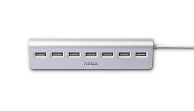 USB-HUB Nilox NXHU7ALU2 Grijs USB-HUB Nilox NXHU7ALU2 Grijs