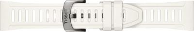 Horlogeband Tissot T1534204705103A / T603049245 Silicoon Wit 21mm