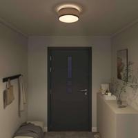 VidaXL Plafonnière met schijnwerpers zwart 30 x 30 x 13,5 cm stof - thumbnail