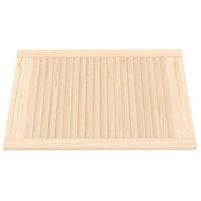 VidaXL Kastdeuren met lamellen 2 st 69x49,4 cm massief grenenhout