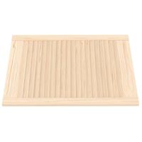 VidaXL Kastdeuren met lamellen 2 st 69x49,4 cm massief grenenhout - thumbnail