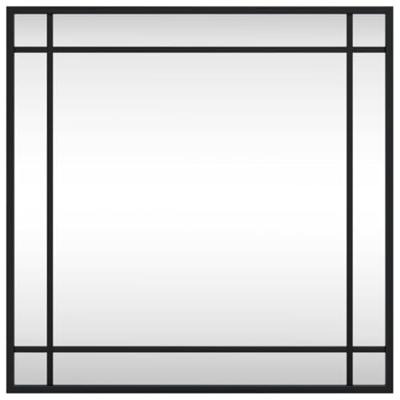 VidaXL Wandspiegel vierkant 50x50 cm ijzer zwart