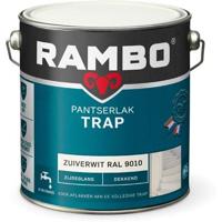 Rambo Pantserlak Trap Dekkend Zijdeglans - 2,5 liter Zuiverwit Ral 9010 - thumbnail